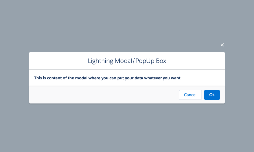 Modal-In-Lightning-Component