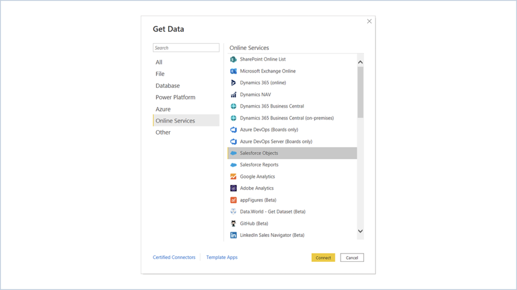 Salesforce to Power BI 