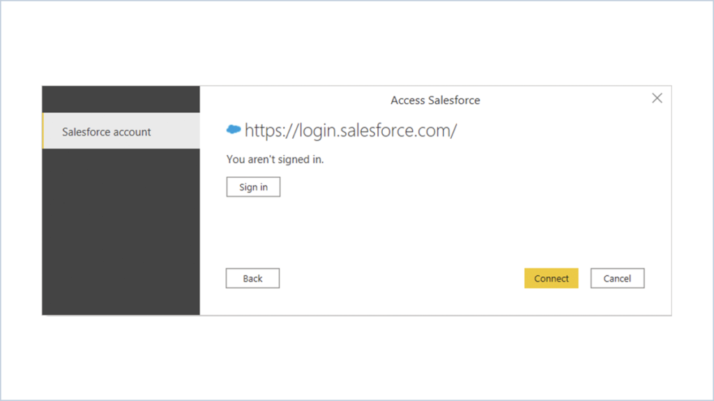 Salesforce to Power BI 