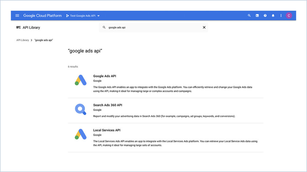 Google Ads API Integration