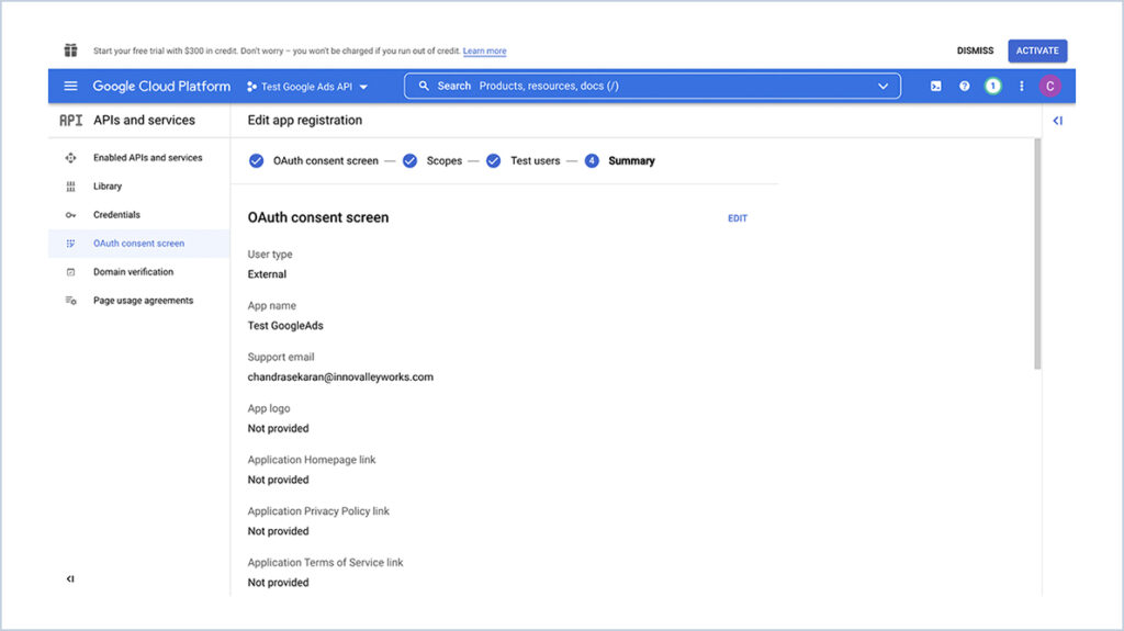 Google Ads API Integration