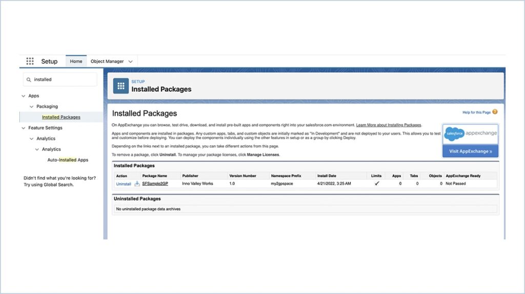 Second Generation Managed Package