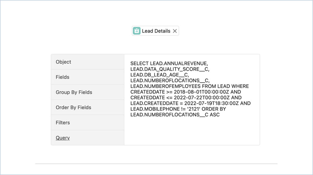 SOQL Query Generation