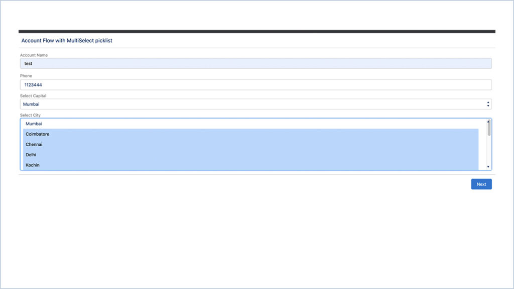 Multi-select picklist values