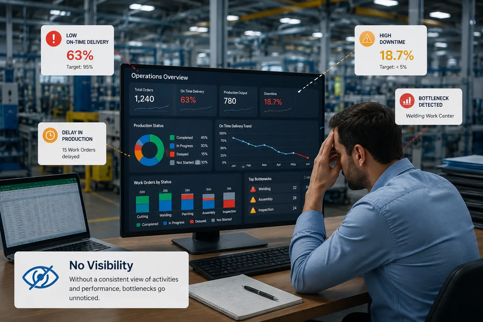 No-Visibility Salesforce for Manufacturing